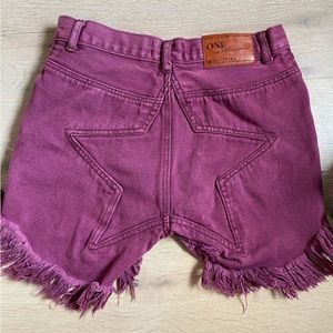 Maroon one teaspoon shorts